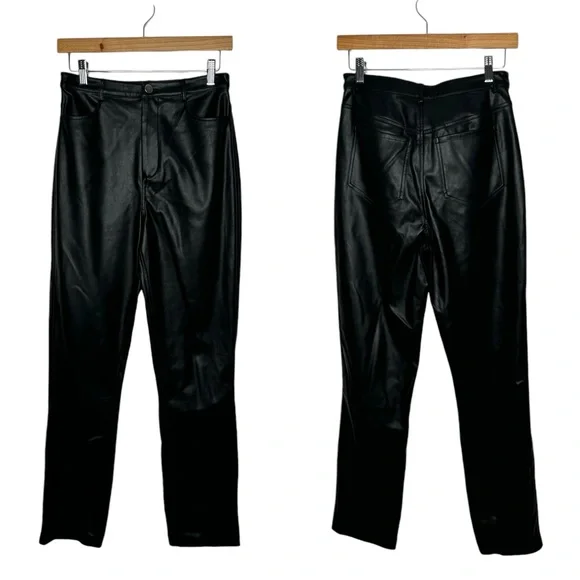 NBD | Darby Pant in Black Faux Leather Small - Picture 2 of 7